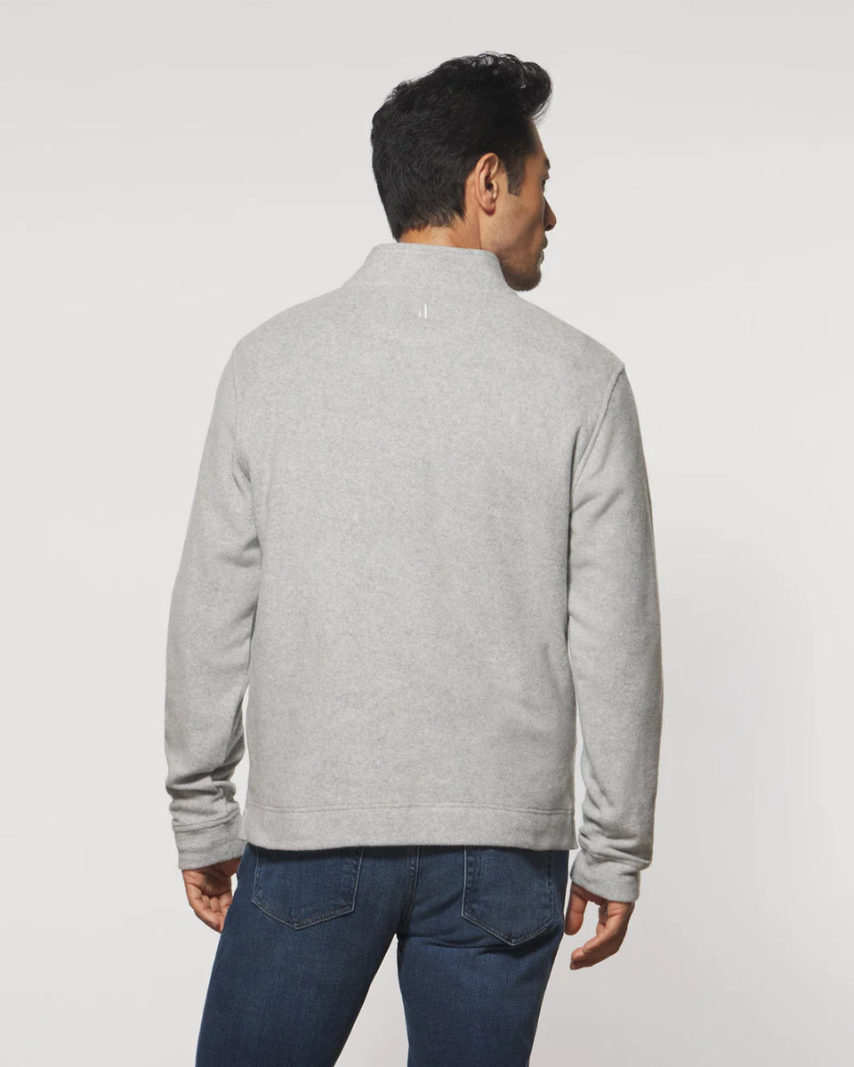 Johnnie-O Ash Cotton & Linen outlet Henley Sweater in Light Gray - XL