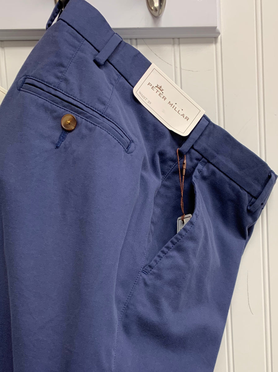 Peter Millar Raleigh Washed Twill Flat Front Pant MC0B84