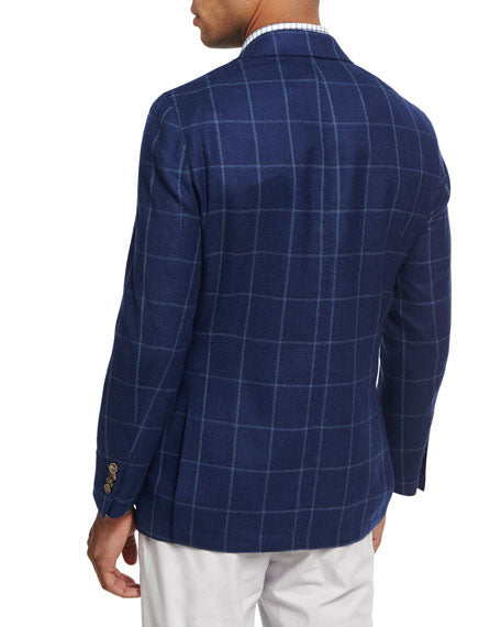 Peter millar shop windowpane sport coat