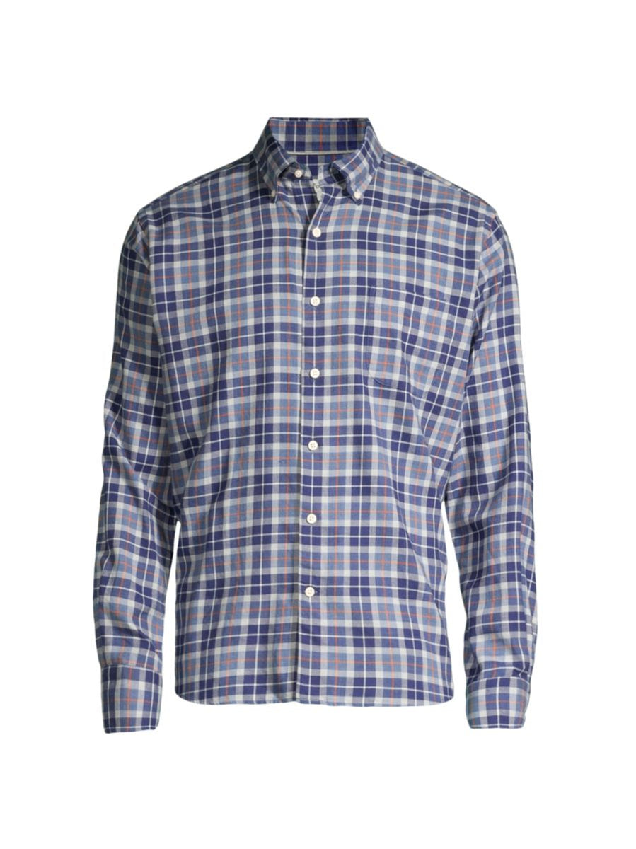 Almond Frost Checkered Cotton Shirt – Foomer Global