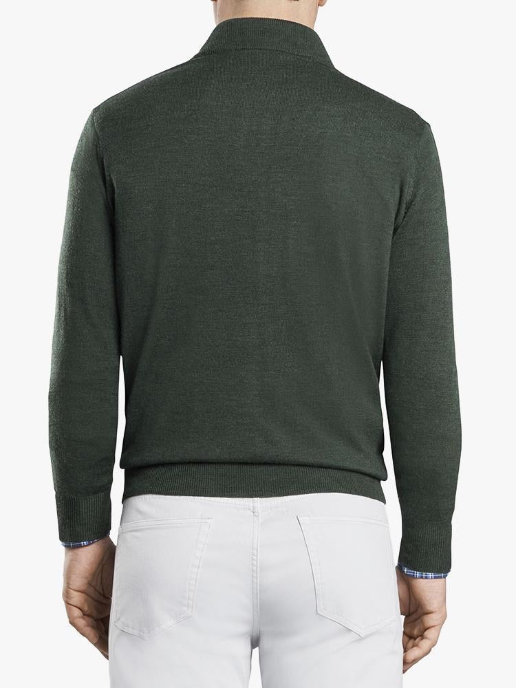 PETER MILLAR CROWN SOFT NAPPA TRIMMED QUARTER ZIP PULLOVER shops