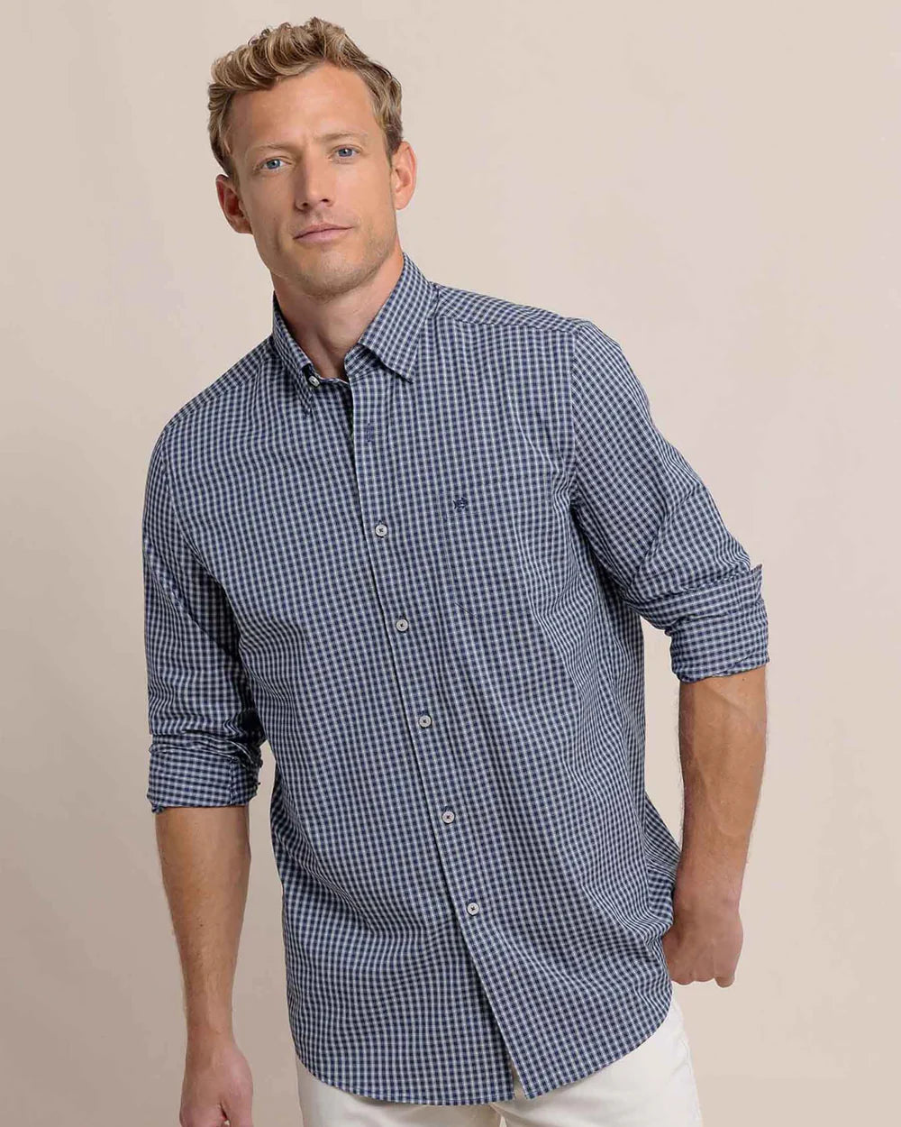 Southern Tide LS Charleston Pender Plaid Sportshirt 11175