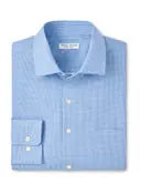 Peter Millar Men's Cottage Blue Triad Performance Poplin Sport Shirt MS25W47LtPP