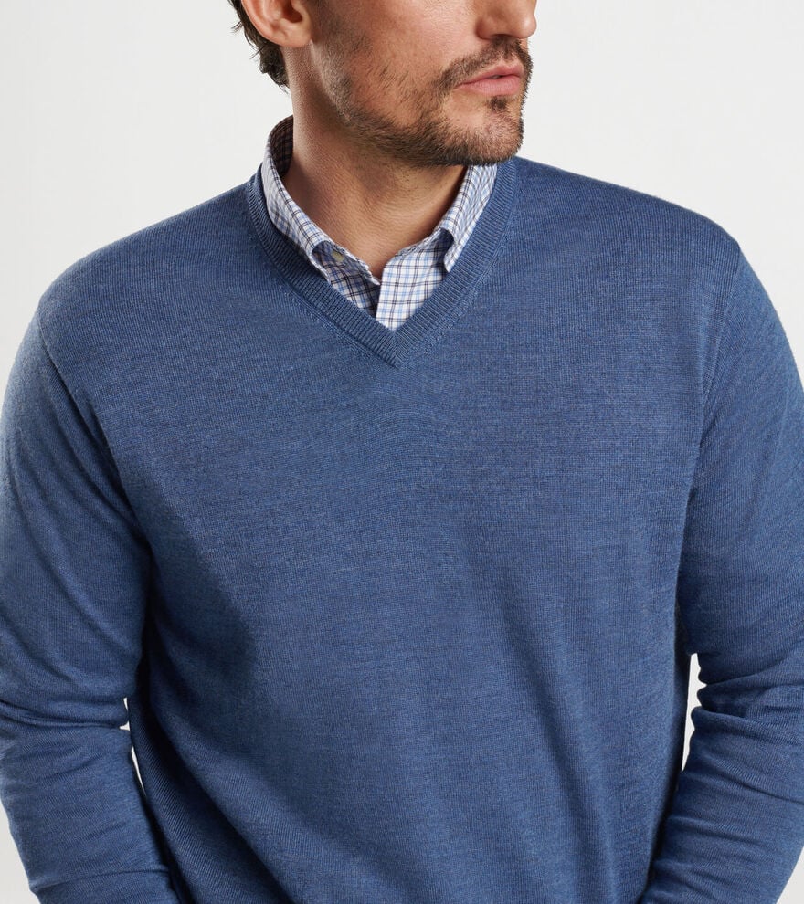 Peter Millar Autumn Crest V-Neck Sweater - MF24S02