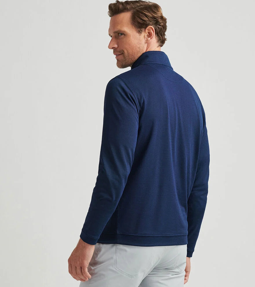 Peter Millar Albatross Cotton-Blend Pique Quarter Zip MS25XK65