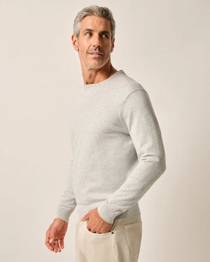 Johnnie-O Wren Plaited Cotton Blend Crewneck Sweater JMSW100080