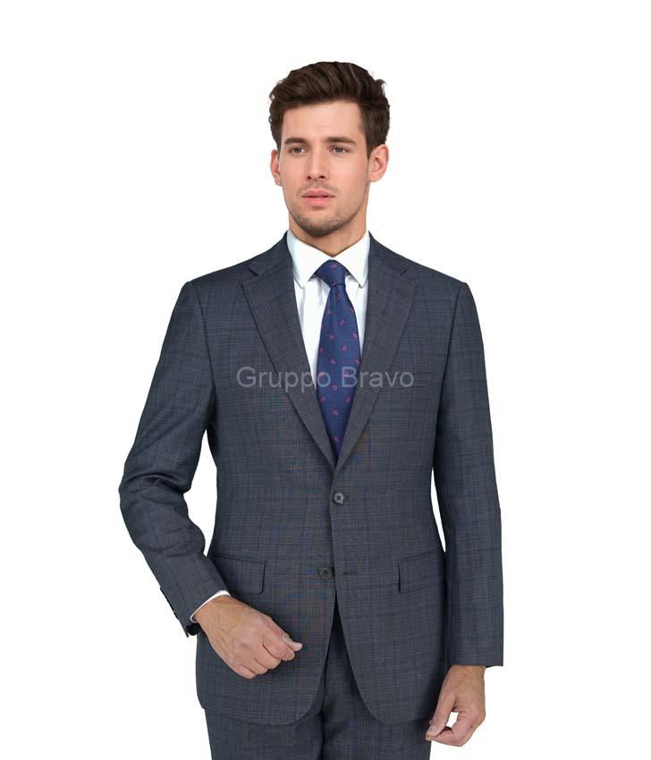 Enzo Super 150 Wool Suit- 84584-2 (Gray Check Windowpane)