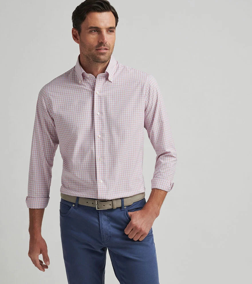 Peter Millar Mingus Performance Poplin Sport Shirt MS25XW05LTDP