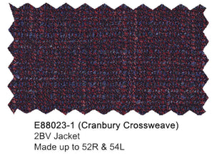 Enzo Wool Sports Coat Cranberry Cross Weave E88023-1