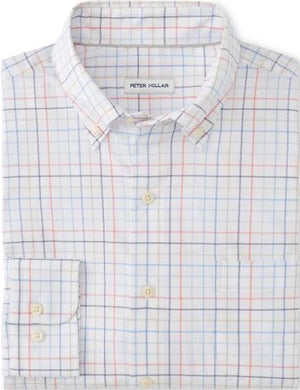 Peter Millar Allen Crown Lite Cotton Stretch Sport Shirt MS25W11LTB