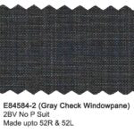 Enzo Super 150 Wool Suit- 84584-2 (Gray Check Windowpane)