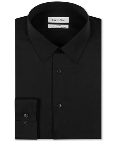 Black calvin klein dress shirt on sale