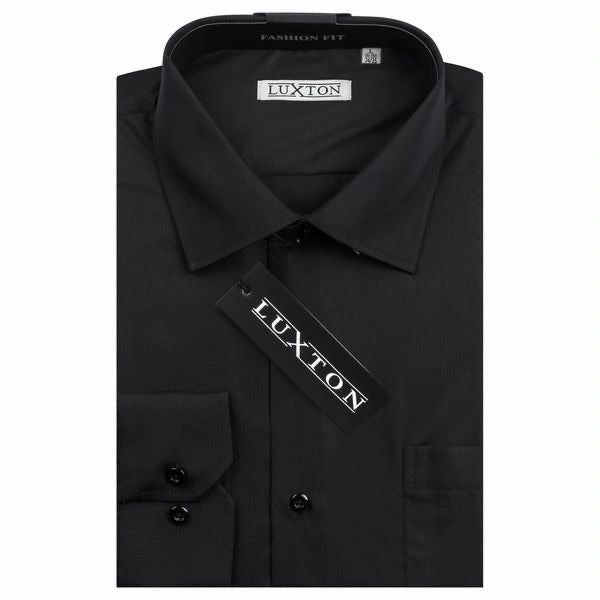 Luxton Performance Slim Fit Dress Shirt - Black – Giovanni's Fine